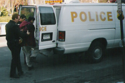 Ken Hannaford-Ricardi arrested in Washington DC, Feb 2, 2005