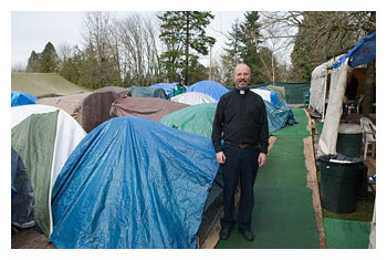 Redmond tent city, Indymedia photo